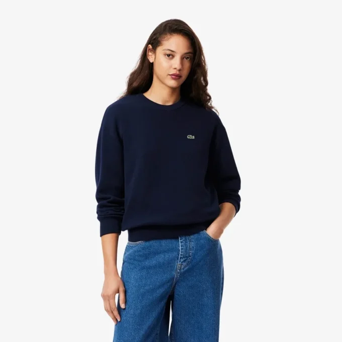 Pull à col rond en coton coupe décontractée pour femme Pull à col rond en coton coupe décontractée pour femme