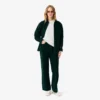 Pull à col rond en coton coupe décontractée pour femme Pull à col rond en coton coupe décontractée pour femme