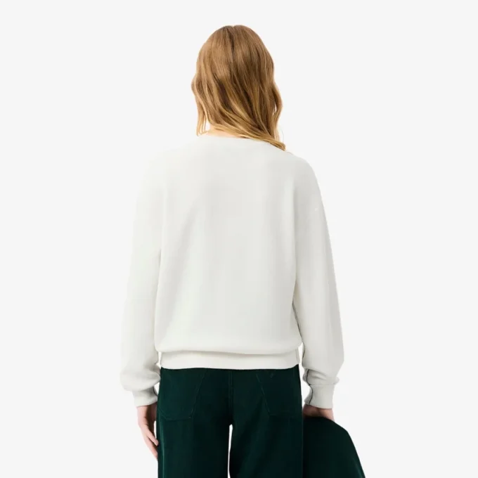 Pull à col rond en coton coupe décontractée pour femme Pull à col rond en coton coupe décontractée pour femme