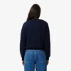 Pull à col rond en coton coupe décontractée pour femme Pull à col rond en coton coupe décontractée pour femme