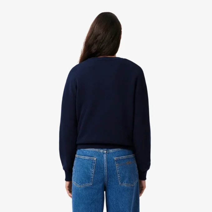 Pull à col rond en coton coupe décontractée pour femme Pull à col rond en coton coupe décontractée pour femme