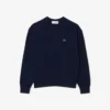 Pull à col rond en coton coupe décontractée pour femme Pull à col rond en coton coupe décontractée pour femme