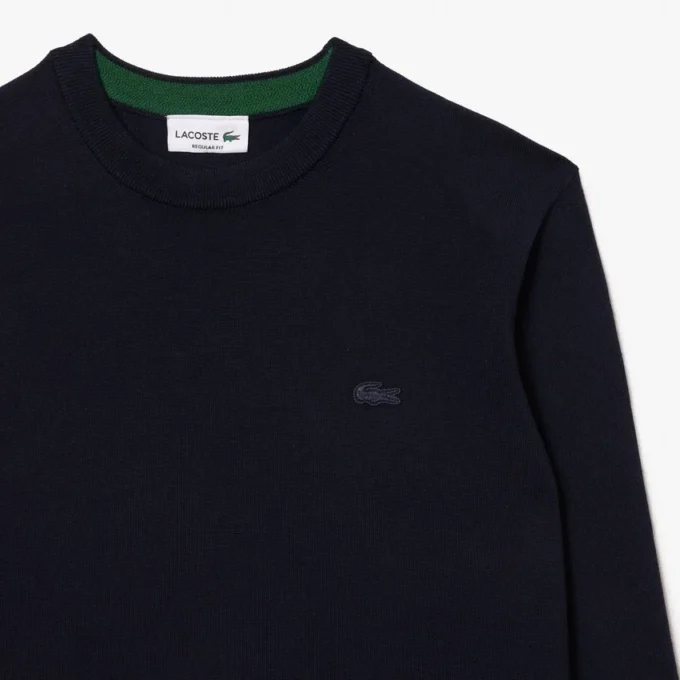 Pull à col rond en laine mérinos pour homme Pull à col rond en laine mérinos pour homme