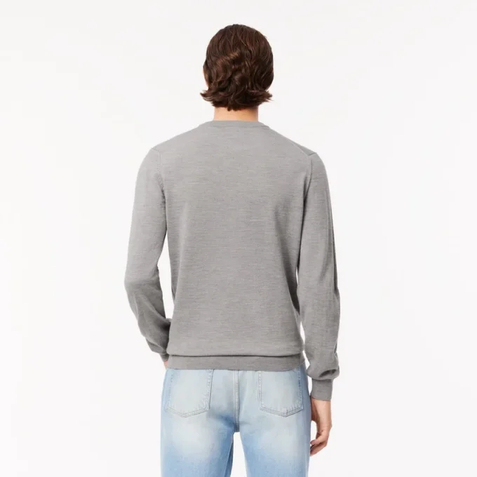 Pull à col rond en laine mérinos pour homme Pull à col rond en laine mérinos pour homme