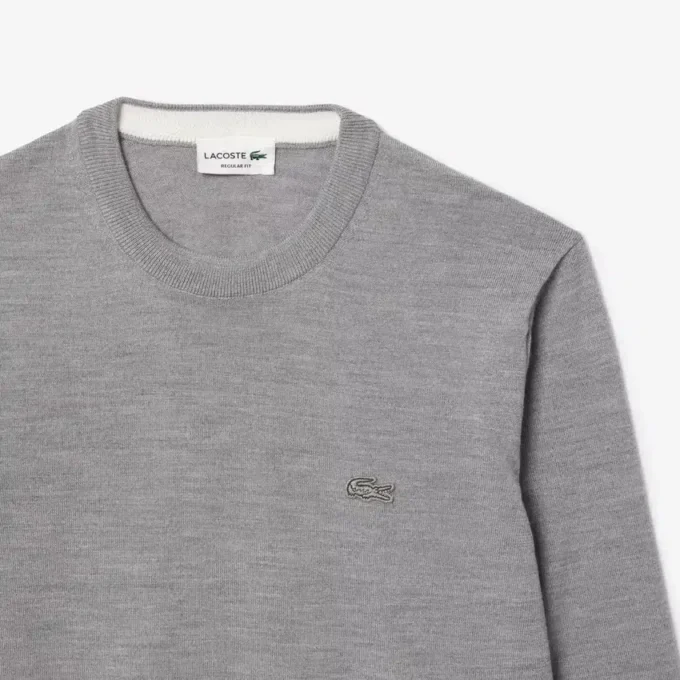 Pull à col rond en laine mérinos pour homme Pull à col rond en laine mérinos pour homme