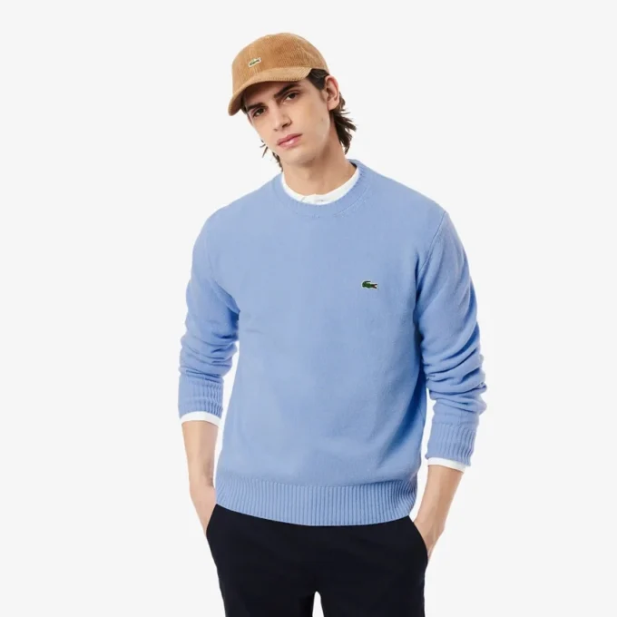 Pull à col rond en laine pour homme Pull à col rond en laine pour homme