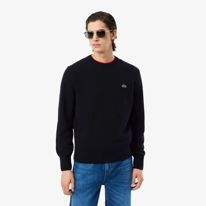 Pull à col rond en laine pour homme Pull à col rond en laine pour homme