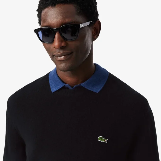 Pull à col rond en laine pour homme Pull à col rond en laine pour homme