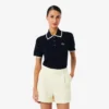 Pull de golf à col polo et manches courtes pour femme Pull de golf à col polo et manches courtes pour femme