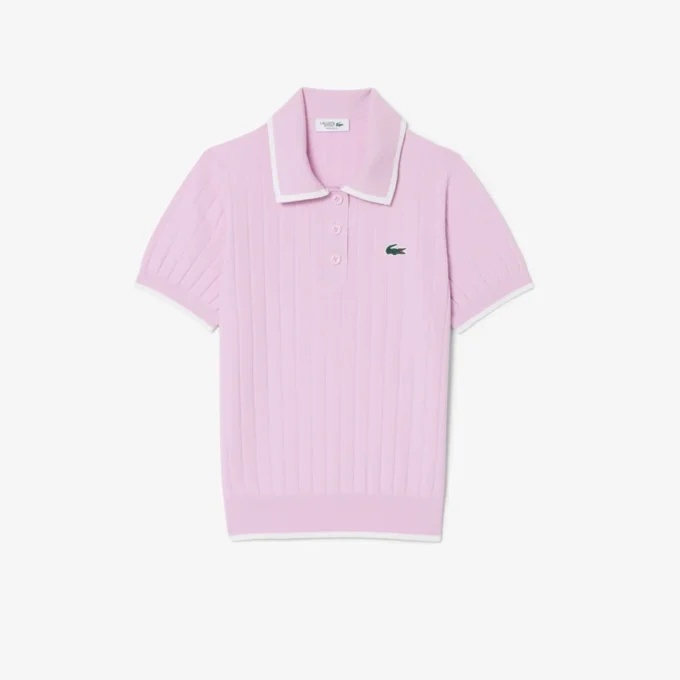 Pull de golf à col polo et manches courtes pour femme Pull de golf à col polo et manches courtes pour femme