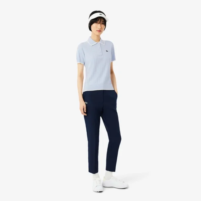 Pull de golf à col polo et manches courtes pour femme Pull de golf à col polo et manches courtes pour femme