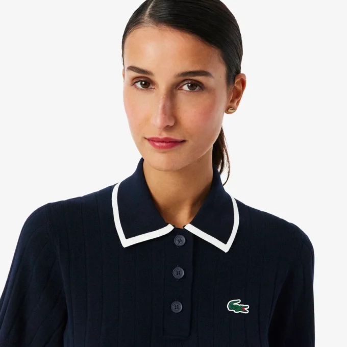 Pull de golf à col polo et manches courtes pour femme Pull de golf à col polo et manches courtes pour femme