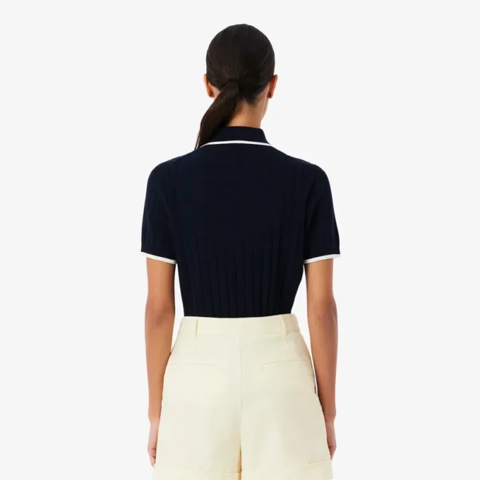 Pull de golf à col polo et manches courtes pour femme Pull de golf à col polo et manches courtes pour femme