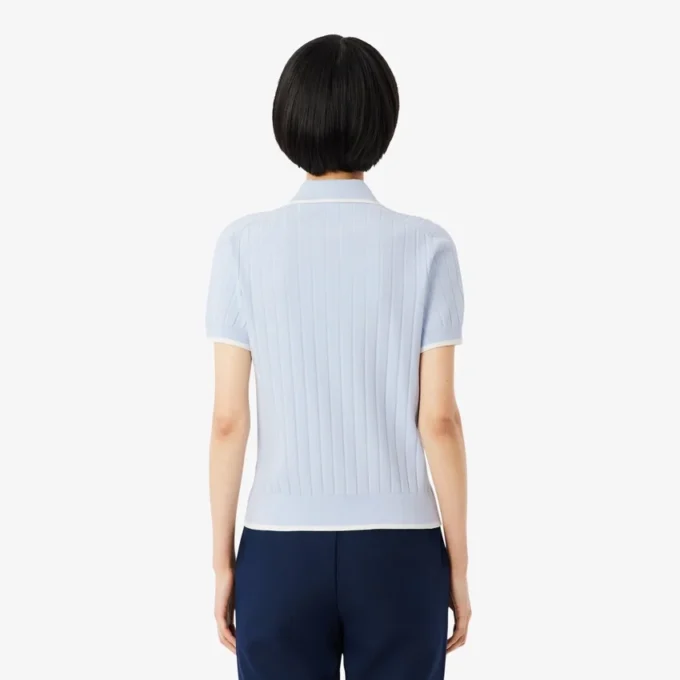 Pull de golf à col polo et manches courtes pour femme Pull de golf à col polo et manches courtes pour femme