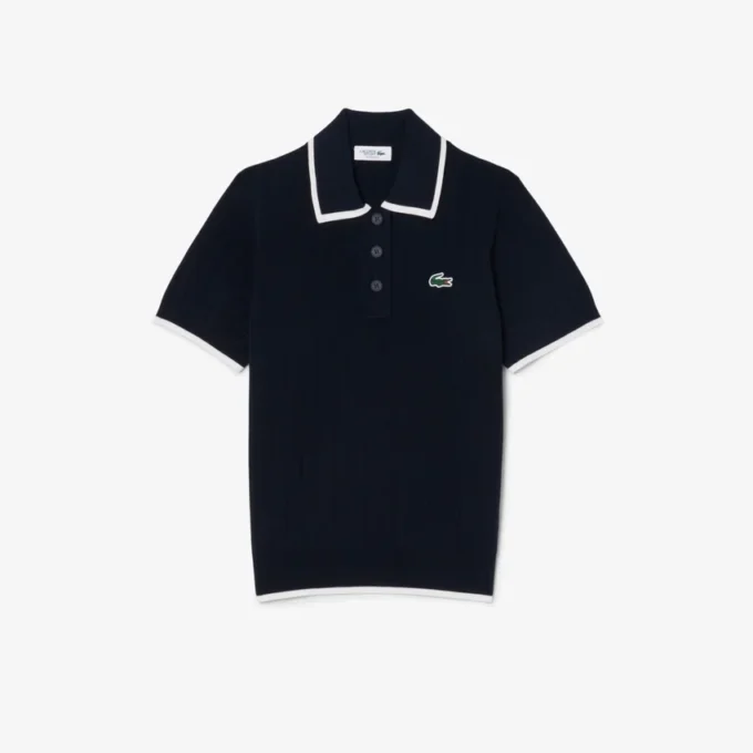 Pull de golf à col polo et manches courtes pour femme Pull de golf à col polo et manches courtes pour femme