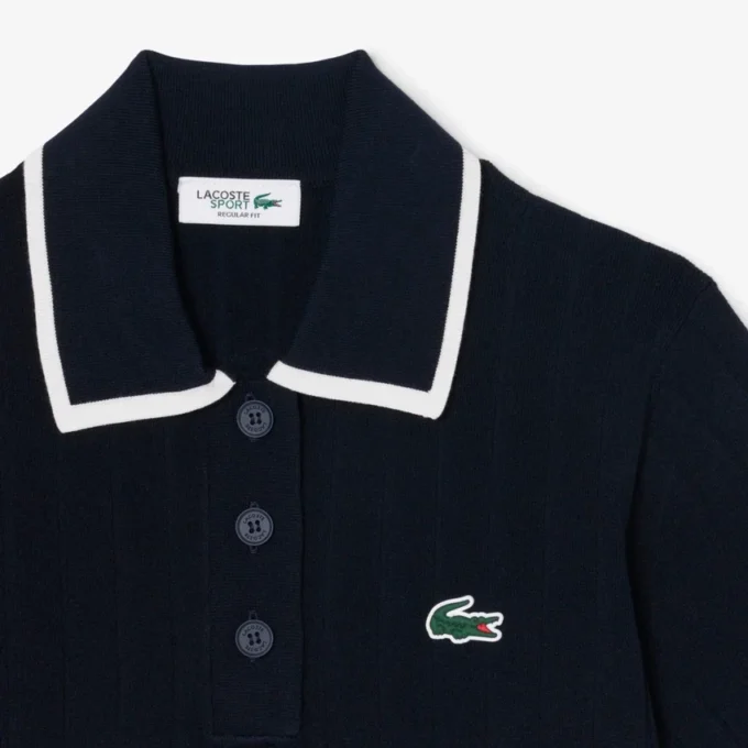 Pull de golf à col polo et manches courtes pour femme Pull de golf à col polo et manches courtes pour femme