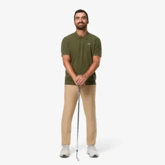 Pull de golf à col polo et manches courtes pour homme