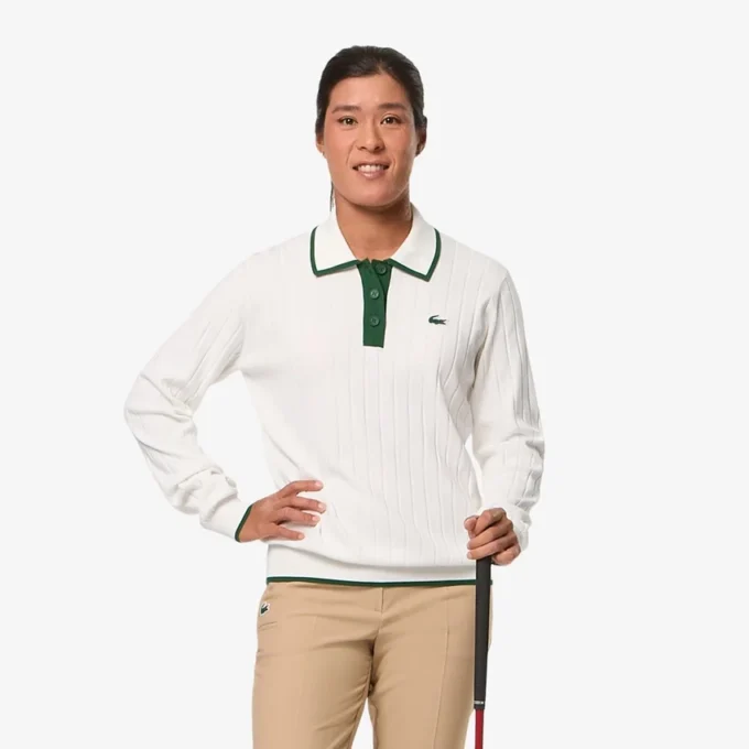 Pull de golf stretch à col polo pour femme Pull de golf stretch à col polo pour femme