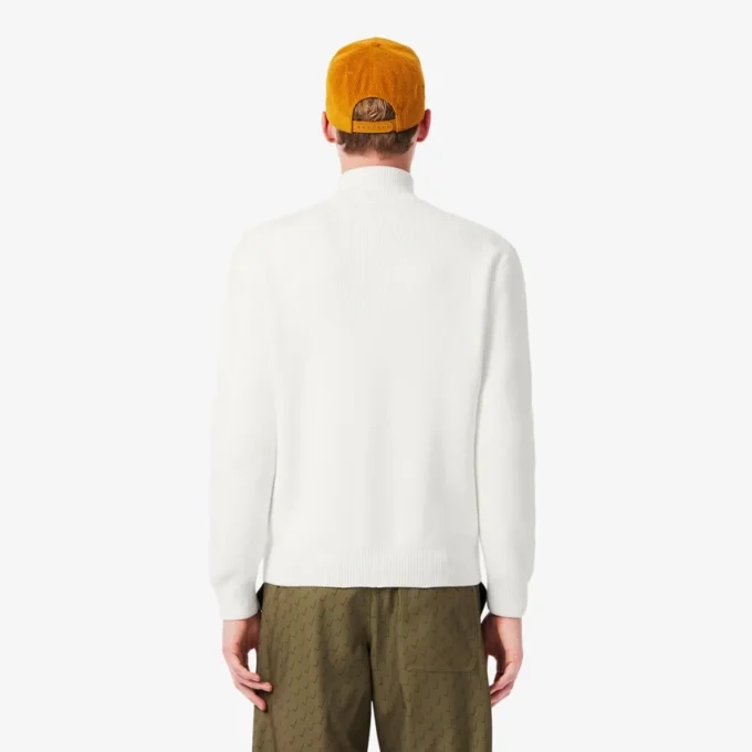 Pull de Golf zippé en maille côtelée pour homme Pull de Golf zippé en maille côtelée pour homme