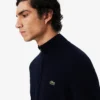 Pull en coton à col montant et fermeture éclair pour homme Pull en coton à col montant et fermeture éclair pour homme