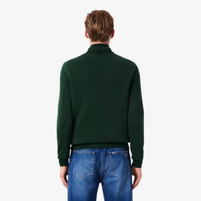 Pull en coton à col montant et fermeture éclair pour homme Pull en coton à col montant et fermeture éclair pour homme