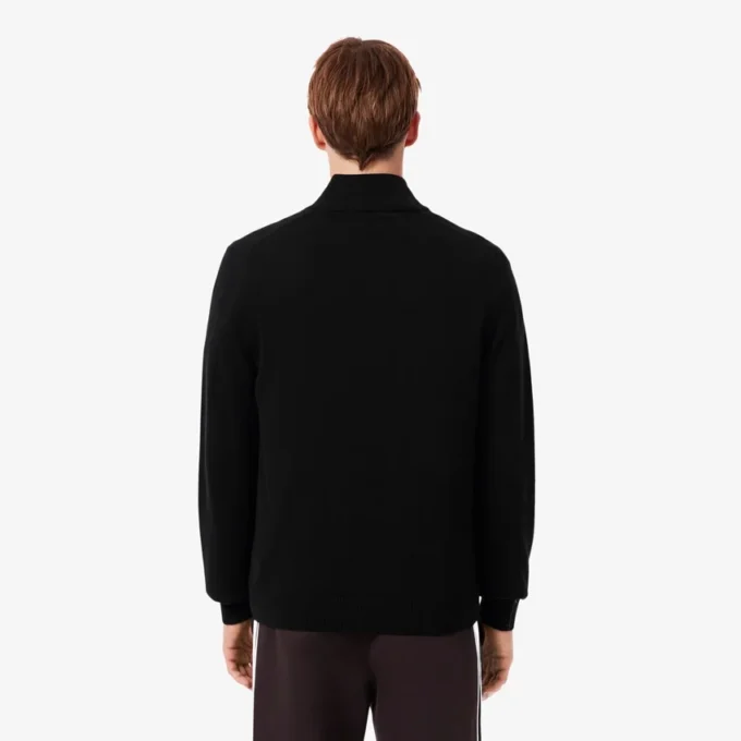 Pull en coton à col montant et fermeture éclair pour homme Pull en coton à col montant et fermeture éclair pour homme