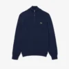 Pull en coton à col montant et fermeture éclair pour homme Pull en coton à col montant et fermeture éclair pour homme
