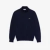 Pull en coton à col montant et fermeture éclair pour homme Pull en coton à col montant et fermeture éclair pour homme