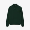 Pull en coton à col montant et fermeture éclair pour homme Pull en coton à col montant et fermeture éclair pour homme