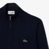 Pull en coton à col montant et fermeture éclair pour homme Pull en coton à col montant et fermeture éclair pour homme