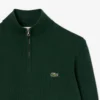 Pull en coton à col montant et fermeture éclair pour homme Pull en coton à col montant et fermeture éclair pour homme