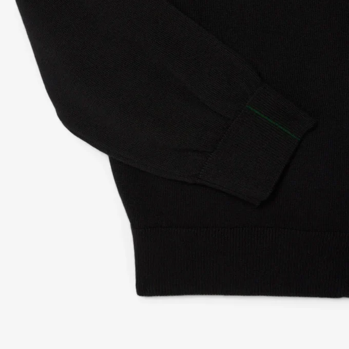 Pull en coton à col montant et fermeture éclair pour homme Pull en coton à col montant et fermeture éclair pour homme