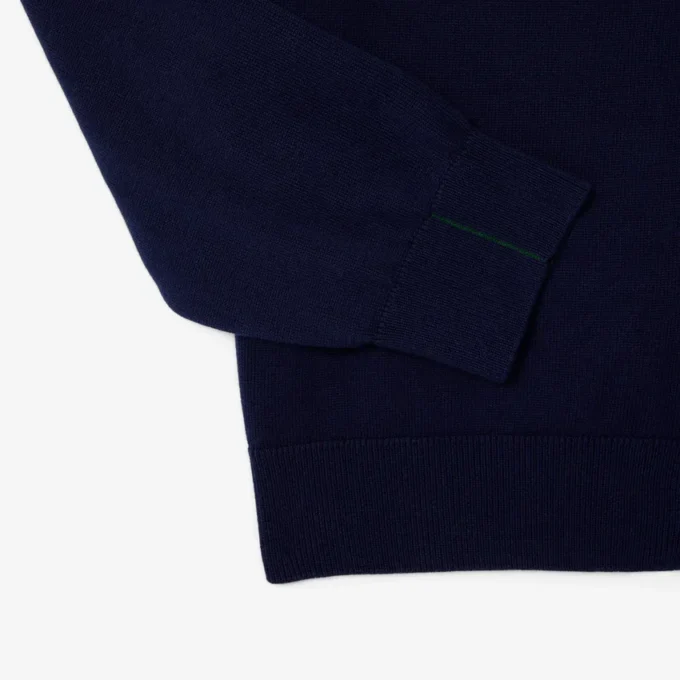 Pull en coton à col montant et fermeture éclair pour homme Pull en coton à col montant et fermeture éclair pour homme