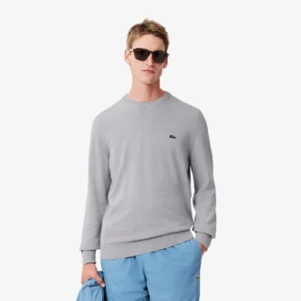 Pull en coton à col rond pour homme