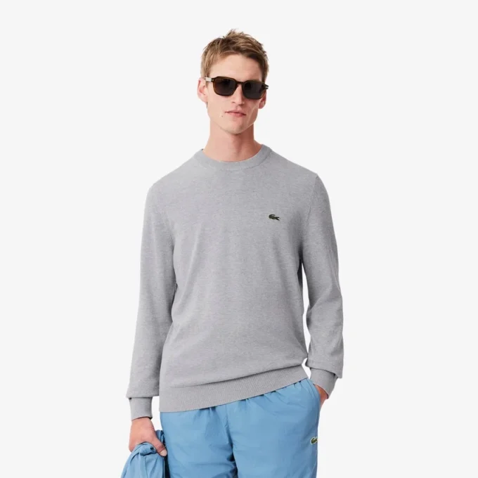 Pull en coton à col rond pour homme Pull en coton à col rond pour homme