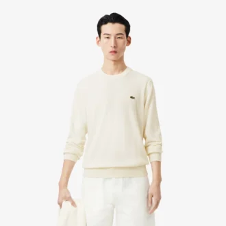 Pull en coton à col rond pour homme