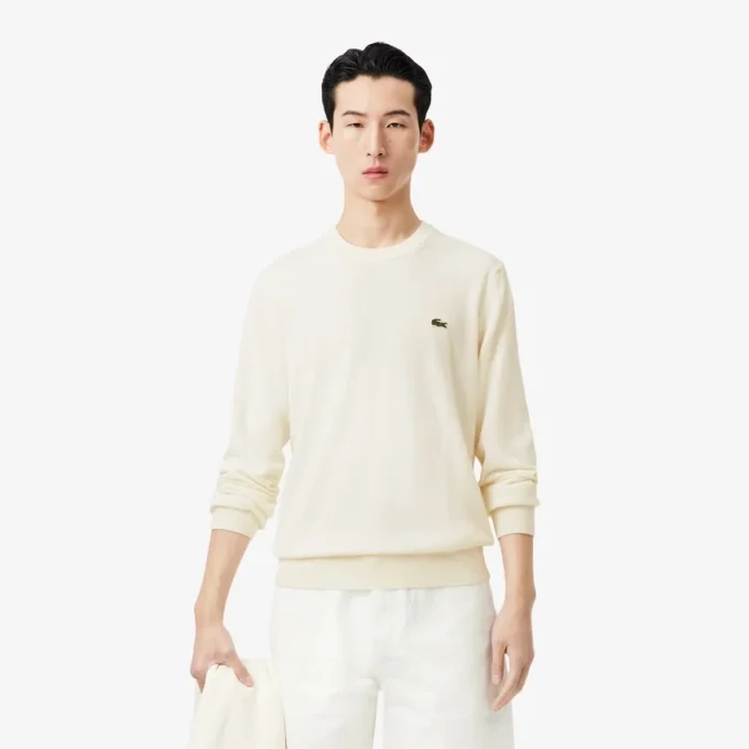 Pull en coton à col rond pour homme Pull en coton à col rond pour homme
