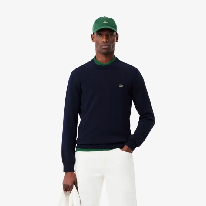 Pull en coton à col rond pour homme Pull en coton à col rond pour homme