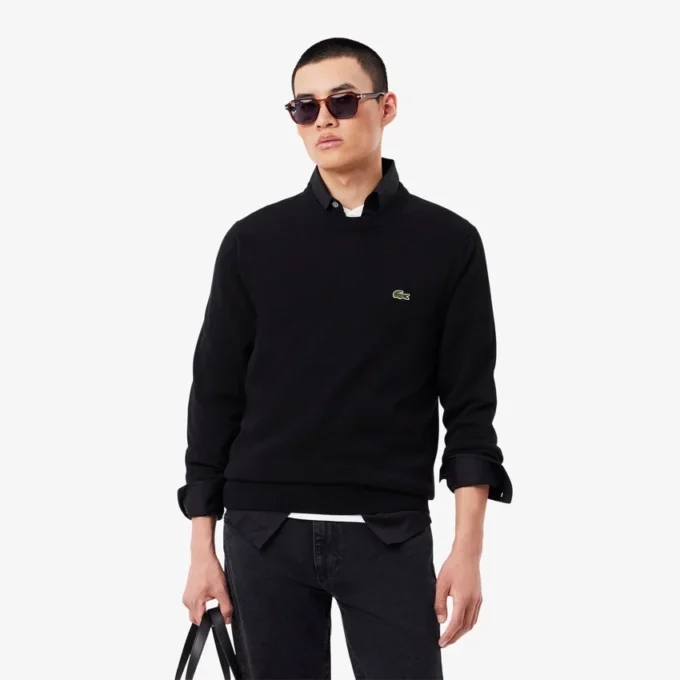 Pull en coton à col rond pour homme Pull en coton à col rond pour homme