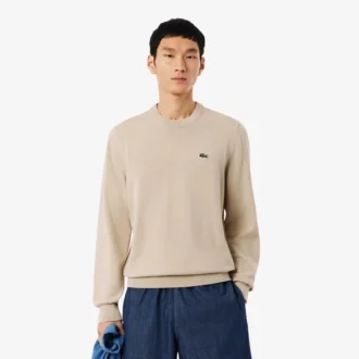 Pull en coton à col rond pour homme