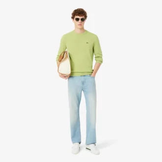 Pull en coton à col rond pour homme