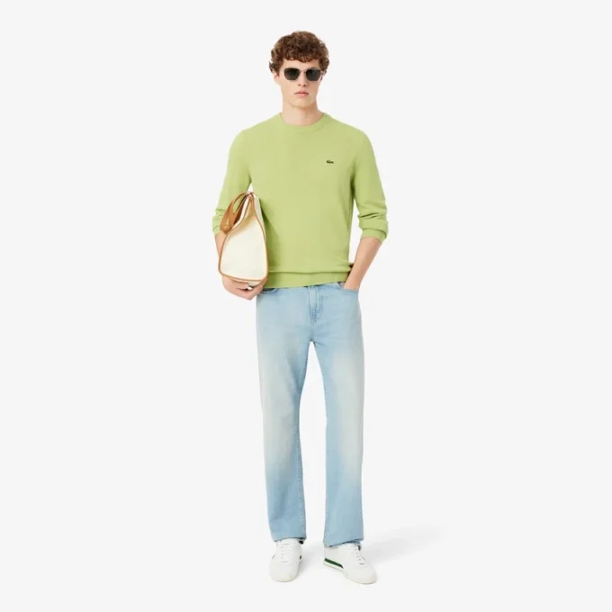Pull en coton à col rond pour homme Pull en coton à col rond pour homme