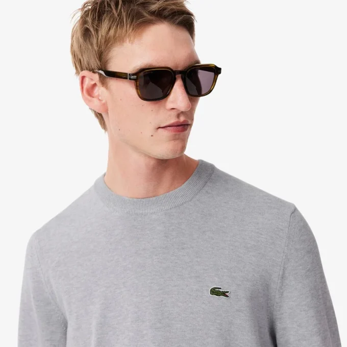 Pull en coton à col rond pour homme Pull en coton à col rond pour homme