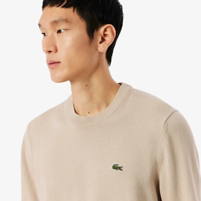 Pull en coton à col rond pour homme Pull en coton à col rond pour homme