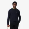 Pull en coton à mailles torsadées pour homme Pull en coton à mailles torsadées pour homme