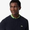Pull en coton à mailles torsadées pour homme Pull en coton à mailles torsadées pour homme