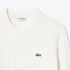 Pull en coton à mailles torsadées pour homme Pull en coton à mailles torsadées pour homme
