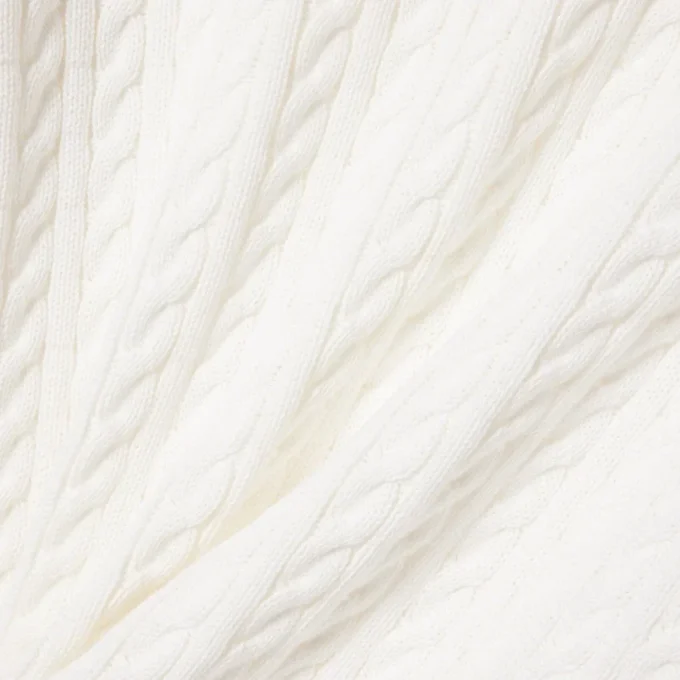 Pull en coton à mailles torsadées pour homme Pull en coton à mailles torsadées pour homme