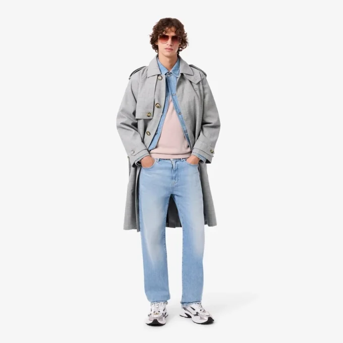 Pull en coton pour homme avec motif crocodile Pull en coton pour homme avec motif crocodile