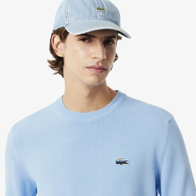 Pull en coton pour homme avec motif crocodile Pull en coton pour homme avec motif crocodile